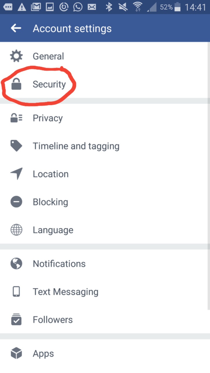 Cek security account FB di Android – Amazing Grace